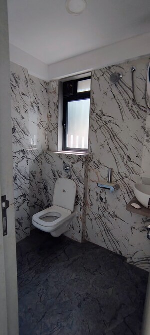 Bathroom in 1 BHK Apartment at Nahar Amaryllis Towers and Plaza, Chandivali – for Rent