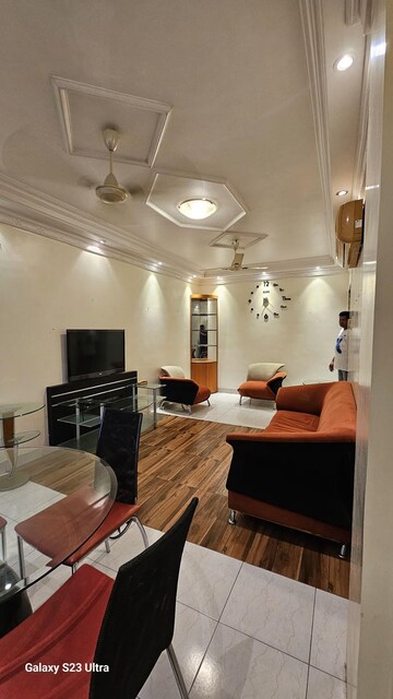 Living Room in 2 BHK Apartment at Subhangan CHS, Malad West – for Rent