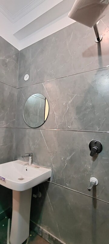Bathroom in 1.5 BHK Builder Floor at Chattarpur – for Rent
