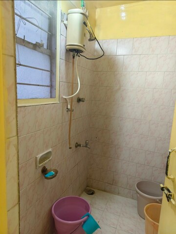 Bathroom in 1 RK Apartment at Siddharth Nagar Phase 1, Aundh – for Rent