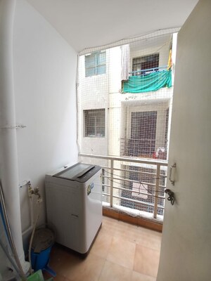 Balcony in 1 BHK Apartment at Ninex RMG Residency, Sector 37c – for Rent