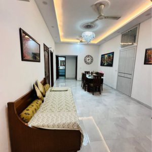 Living Room in 2.5 BHK Builder Floor at RWA Apartments Sector 37, Arun Vihar – for Rent