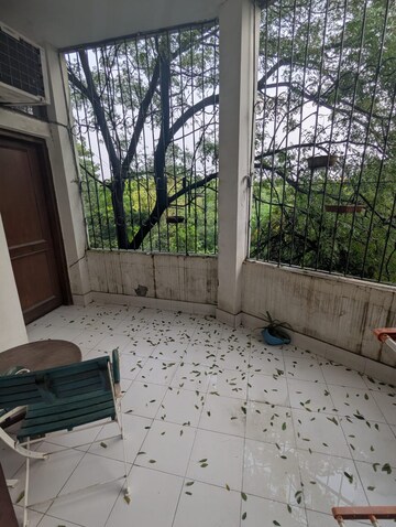 Balcony in 3 BHK Builder Floor at Hauz Khas – for Rent