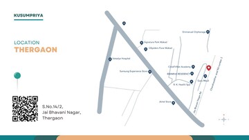 1 BHK Apartment – Map Location View at Thergaon - for Sale