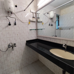 Attached Bathroom in 2 BHK Apartment at Mandar Apartments, Versova – for Rent