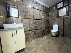 Bathroom in 2 BHK Builder Floor at Chattarpur – for Rent