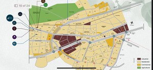 3 BHK Apartment – Map Location View at JMS Group Silver Living, Sector 95 - for Sale