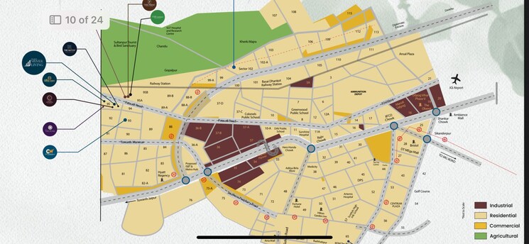 Map Location, jms-group-silver-living 3 Bedroom 1410 Sq.Ft. Apartment In Sector 95 Gurgaon 9316113