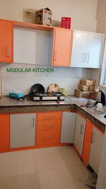 Kitchen in 2 BHK Apartment at Sam Palm Olympia Phase III, Sector 16c Greater Noida – for Rent