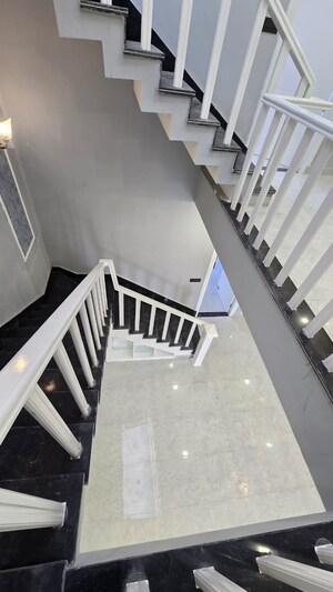 Staircase in 4 BHK Villa at Canal Road – for Sale