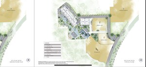 Staircase in 3 BHK Apartment at Krisumi Waterside Residences, Sector 36a – for Sale