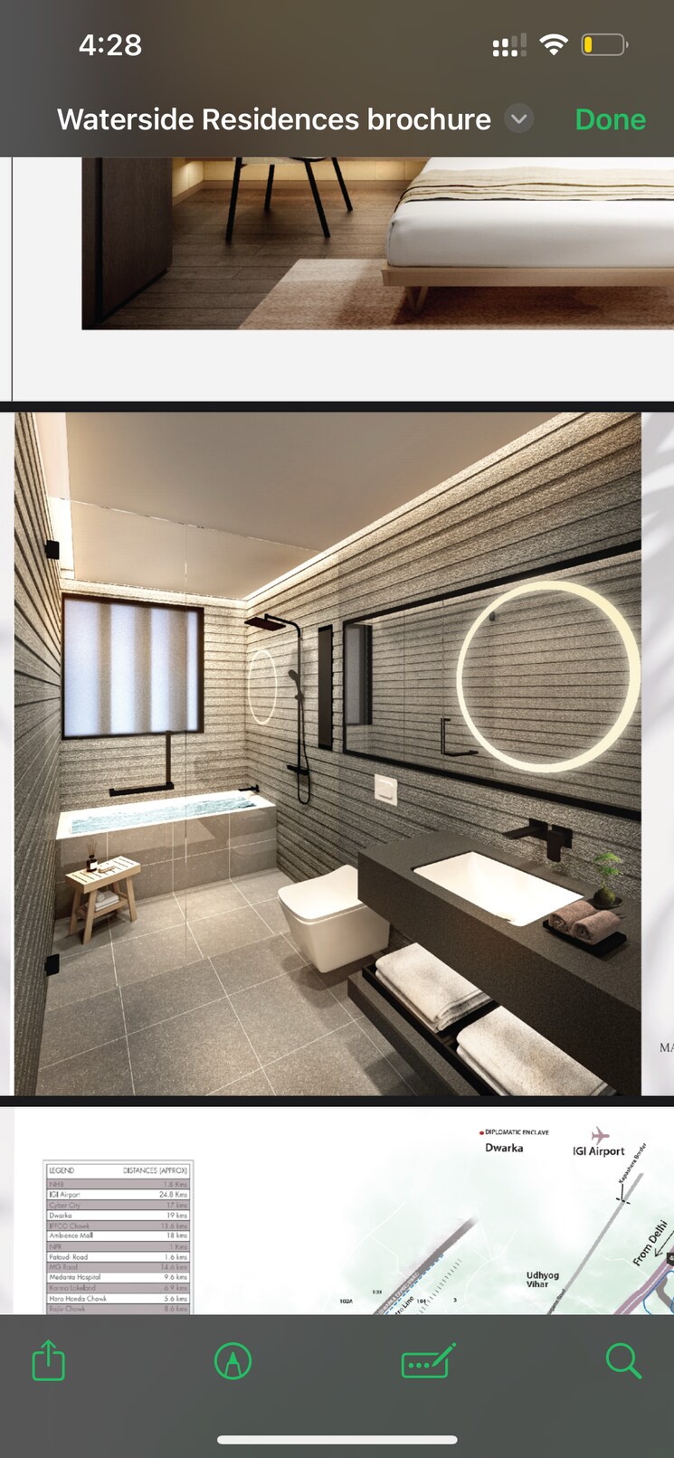 Kitchen, krisumi-waterside-residences 3 Bedroom 2260 Sq.Ft. Apartment In Sector 36a Gurgaon 9308739