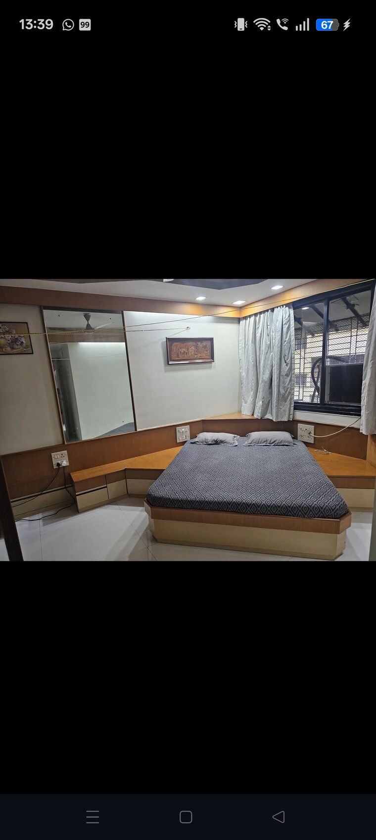 Bedroom, vasant-mandar-chs 3 Bedroom 1600 Sq.Ft. Penthouse In Vasant Vihar Thane 9316529