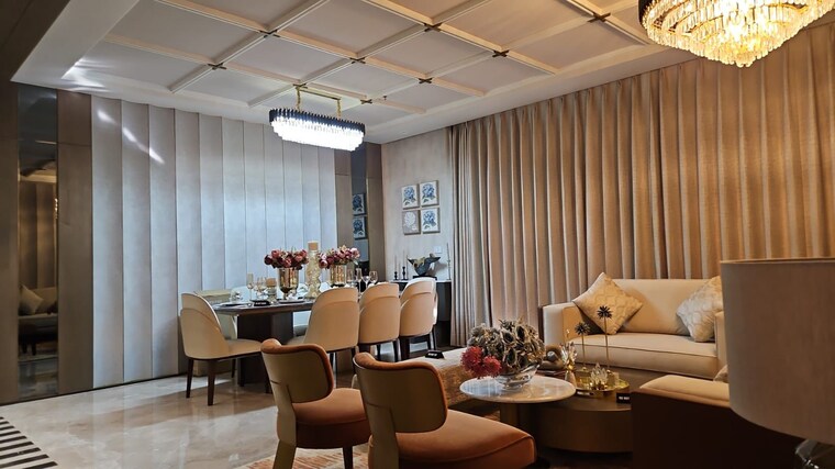 Living Room, alaknanda-maxxus-eden-estate 3 Bedroom 2196 Sq.Ft. Apartment In Ghazipur Zirakpur 9316646