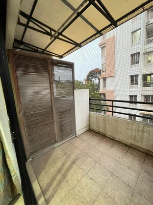 Balcony in 3 BHK Apartment at Gokhale Anuprita, Dahanukar Colony – for Rent