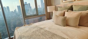 Bedroom in 4 BHK Apartment at Sumer Trinity Towers, Prabhadevi – for Rent