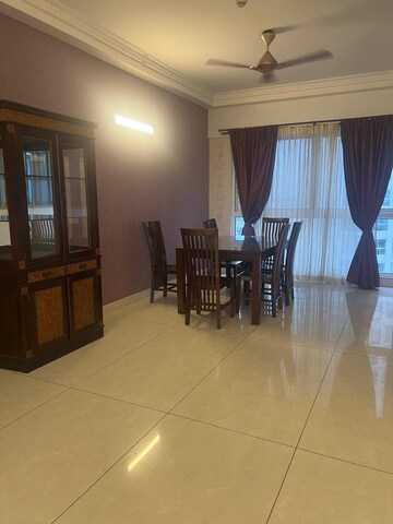 Living Room in 4 BHK Apartment at SNN Clermont, Hebbal – for Rent