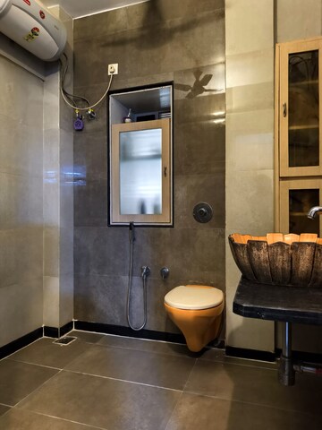 Attached Bathroom in 3 BHK Apartment at Bliss CHS Sector 29, Vashi Sector 29 – for Rent
