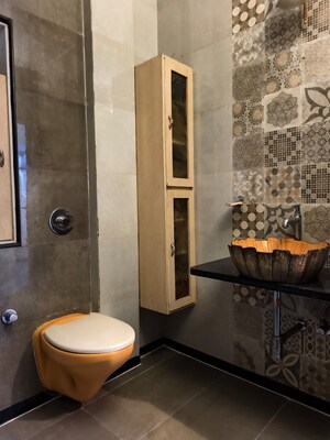 Bathroom in 3 BHK Apartment at Bliss CHS Sector 29, Vashi Sector 29 – for Rent