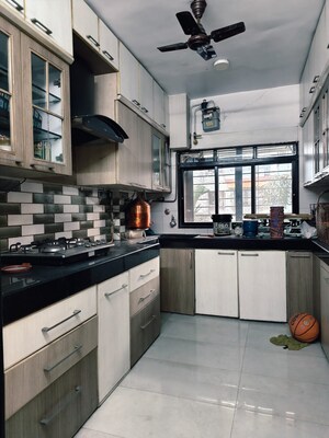 Kitchen in 3 BHK Apartment at Bliss CHS Sector 29, Vashi Sector 29 – for Rent