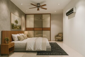 Bedroom in 4 BHK Apartment at Prestige Beverly Hills, Kokapet – for Rent