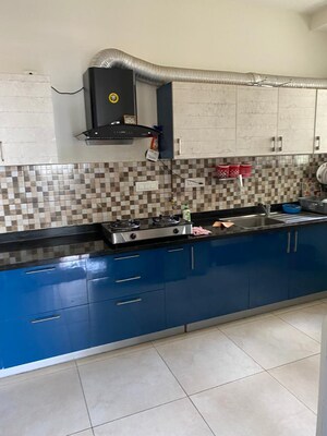 Kitchen in 3 BHK Apartment at Prestige Lakeside Habitat, Varthur – for Rent