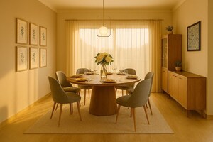 Living Room in 4 BHK Apartment at Prestige Beverly Hills, Kokapet – for Rent