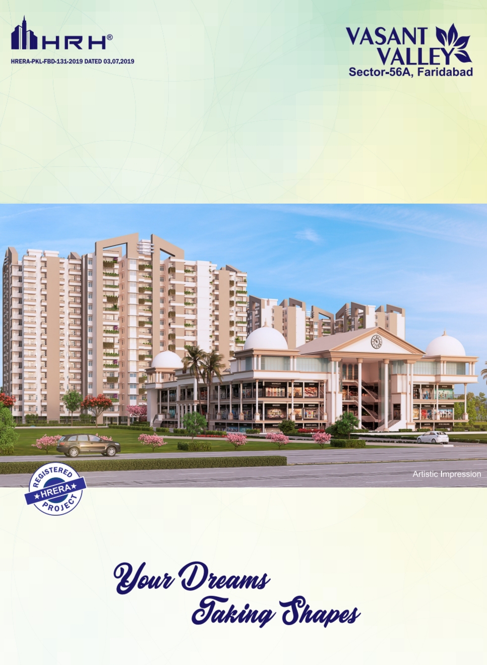 2 BHK 605 Sq.Ft. Apartment in HRH City Vasant Valley