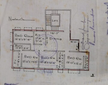 Floor Plan in 4 BHK Builder Floor at Bablatala – for Sale