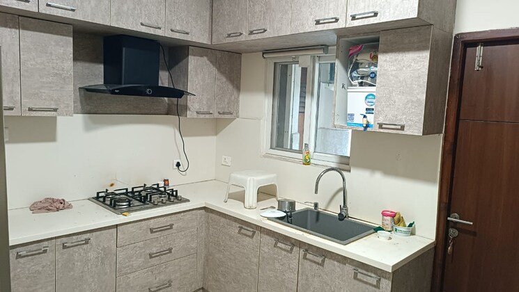 Kitchen, movie-towers 3 Bedroom 2700 Sq.Ft. Apartment In Kokapet Hyderabad 9317402