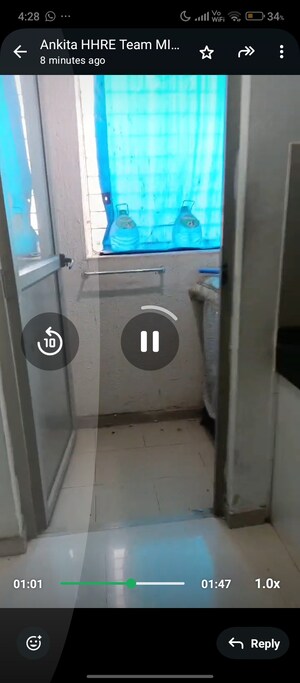 Bathroom in 1 BHK Apartment at Regency Estate, Dombivli East – for Rent