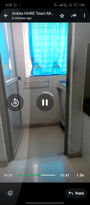 Bathroom in 1 BHK Apartment at Regency Estate, Dombivli East – for Rent