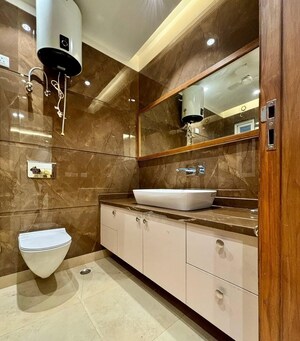 Attached Bathroom in 3 BHK Builder Floor at Puri Aman Vilas, Sector 89 – for Sale