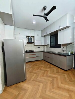 Kitchen in 3 BHK Builder Floor at Sushant Lok I – for Rent
