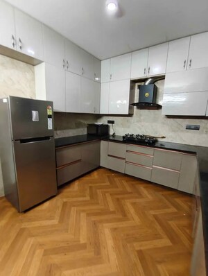 Kitchen in 3 BHK Builder Floor at Sushant Lok I – for Rent