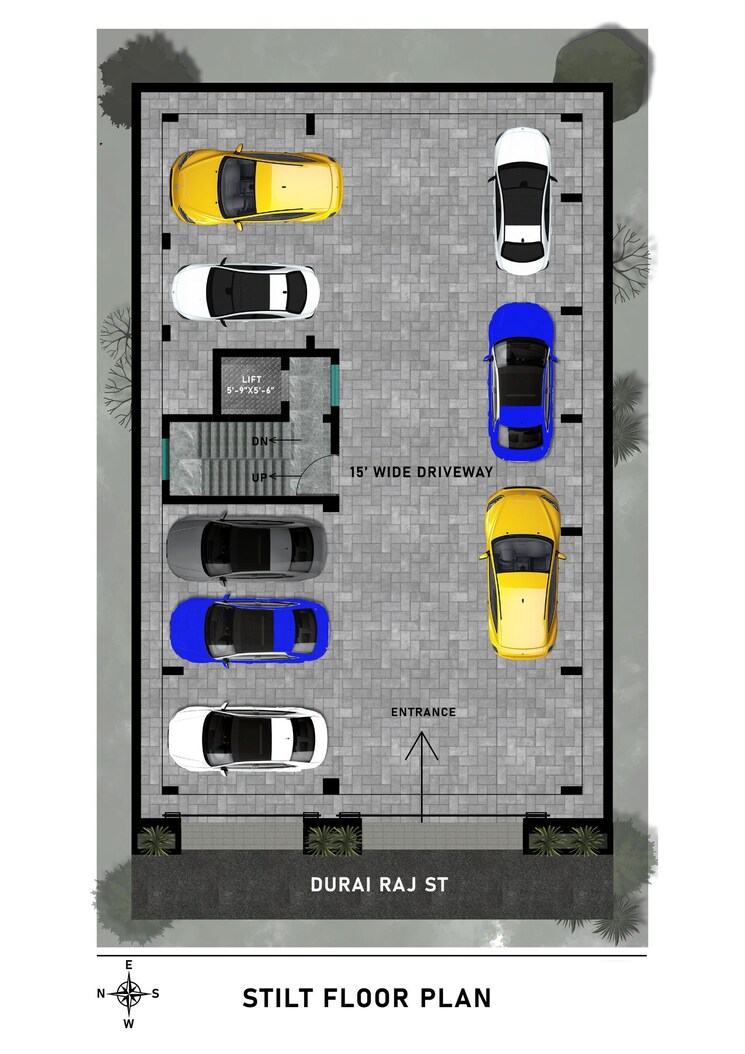 Floor Plan, virugambakkam 3 Bedroom 1421 Sq.Ft. Apartment In Virugambakkam Chennai 9318281
