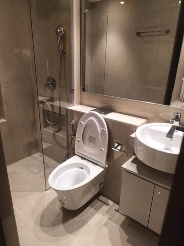 Bathroom in 2 BHK Apartment at Hiranandani Highland, Powai – for Rent