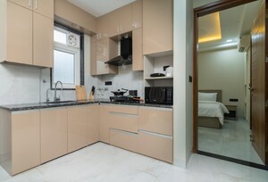 Kitchen in 1 BHK Builder Floor at Sushant Lok ii – for Rent