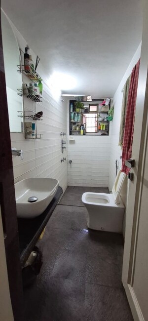 Bathroom in 3 BHK Apartment at Santacruz West – for Rent