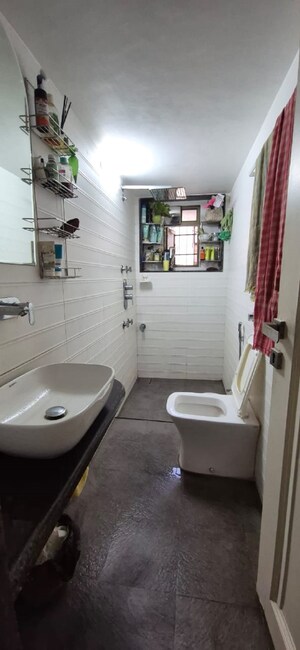 Bathroom in 3 BHK Apartment at Santacruz West – for Rent