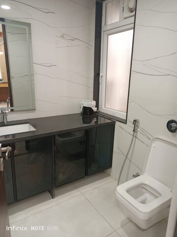 Bathroom in 3 BHK Apartment at Trendset Jayabheri Elevate, Madhapur – for Rent