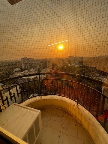 Balcony in 3 BHK Apartment at Ansal Sushant Lok I, Sector 43 – for Rent