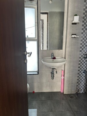 Bathroom in 3 BHK Apartment at The Wadhwa Platina, Kolshet Road – for Rent