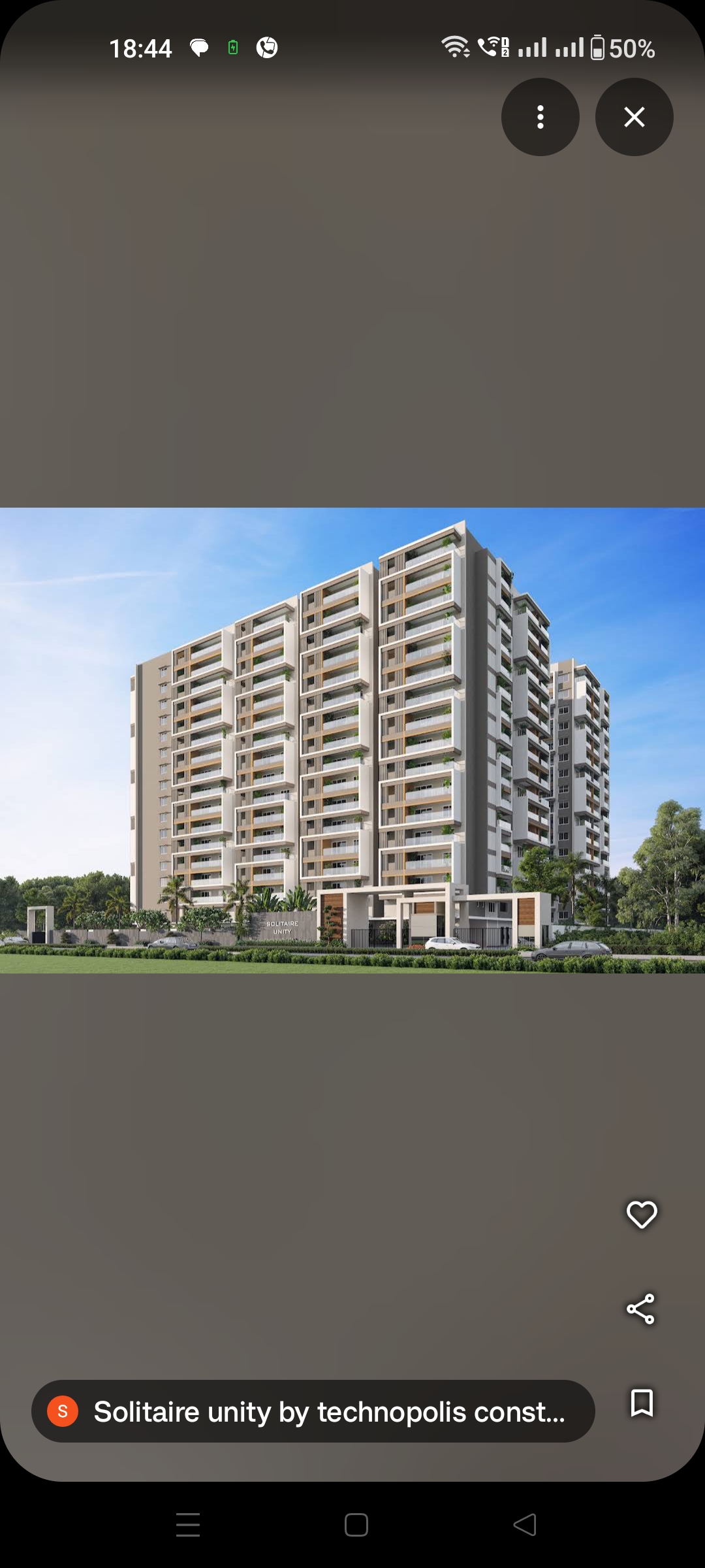 3 BHK + Pooja Room Apartment For Sale in Solitaire Unity 