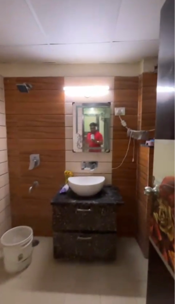 Bathroom in 3 BHK Apartment at Habitech Panch Tatva, Ecotech 12 Greater Noida – for Rent