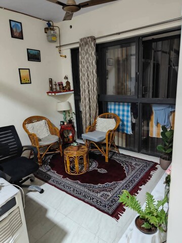 Living Room in 1 BHK Apartment at Lodha Crown Quality Homes, Majiwada – for Rent