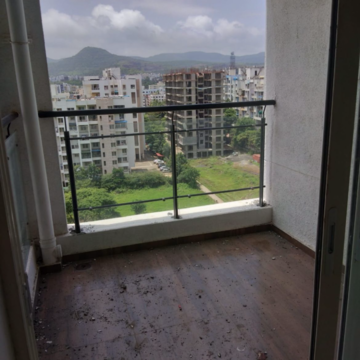 Balcony in 1 BHK Apartment at Paranjape Schemes Abhiruchi Parisar, Nere – for Sale