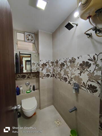 Bathroom in 3 BHK Apartment at Prahlad Nagar – for Rent