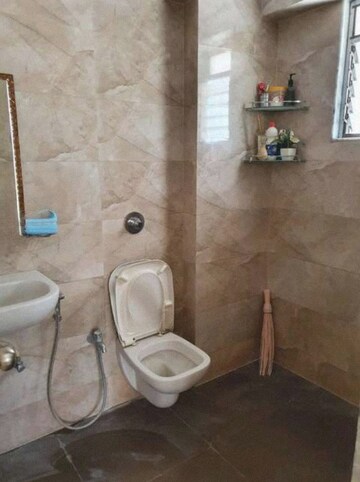 Bathroom in 2 BHK Apartment at Cosmos Horizon, Thane West – for Rent