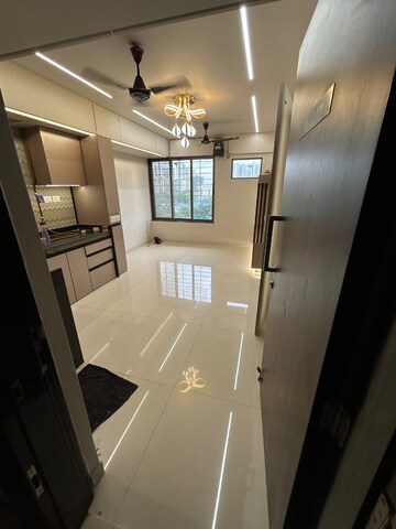 Living Room in 1 BHK Apartment at Lodha Crown Quality Homes, Majiwada – for Sale